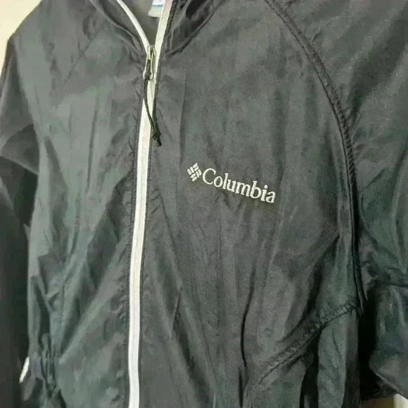 Columbia, windbreaker jacket,  black, elastic waist, size XS - Picture 8 of 12